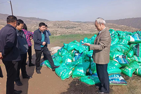 图4 徐福利调研中药材种植施用生物有机肥土壤改良效果.jpg